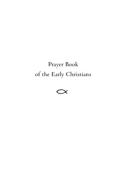 Prayer Book of the Early Christians