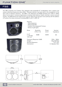 70Hz - 18kHz 13kg (28.5lbs) 110° x 40° 2 x Speakon NL4