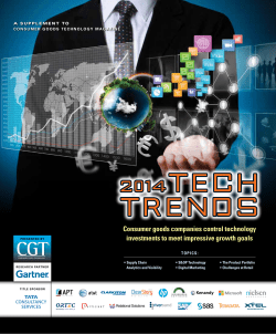 Consumer goods companies control technology investments to meet