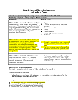 Descriptive and Figurative Language Instructional