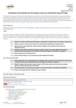 United States Flag and Pledge