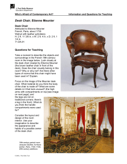 Desk Chair, Etienne Meunier