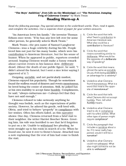 Grade 11: Unit Three Resources