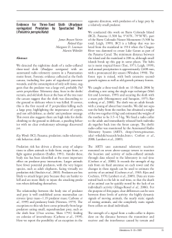 Evidence for Three-Toed Sloth (Bradypus variegatus)