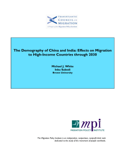 The Demography of China and India: Effects on Migration to High
