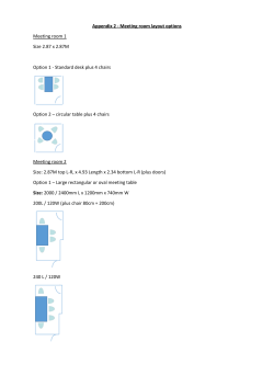 Appendix 2 - Meeting room layout options Meeting room 1 Size 2.87