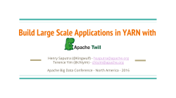 Build Large Scale Applications in YARN with