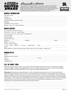Citizen Driver - Printable Form.indd