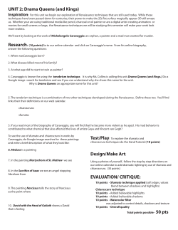 UNIT 2: Drama Queens (and Kings) Design/Make Art: EVALUATION