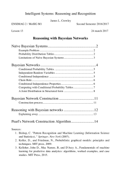 Reasoning with Bayesian Networks