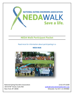 NEDA Walk Participant Packet - National Eating Disorders Association