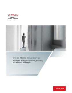 Oracle Mobile Cloud Service