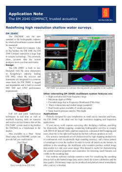 Application note - The EM 2040 COMPACT, trusted acoustics