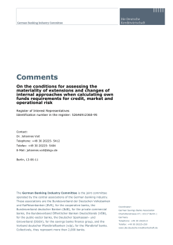 German Banking Industry Committee