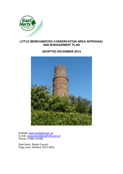 Little Berkhamsted Conservation Area Appraisal