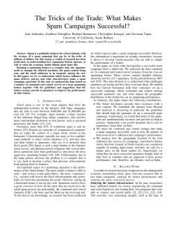 The Tricks of the Trade: What Makes Spam Campaigns Successful?
