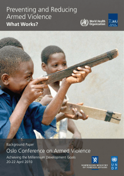 Preventing and Reducing Armed Violence - PoA-ISS