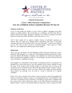 Corsi v. Ohio Elections Commission