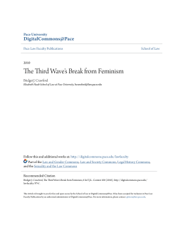 The Third Wave`s Break from Feminism