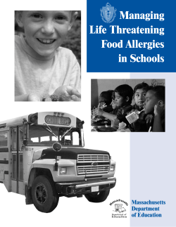 Managing Life Threatening Food Allergies In Schools