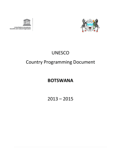 Botswana, 2013-2015 - UNESDOC