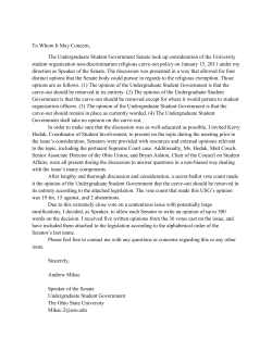 To Whom It May Concern, The Undergraduate