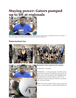 Staying power: Gators pumped up to lift at regionals