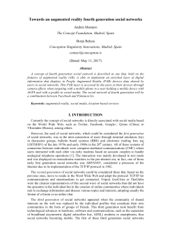 Towards an augmented reality fourth generation social networks