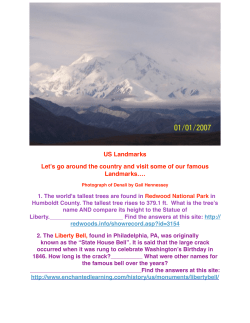 US Landmarks Let`s go around the country and visit some of our