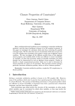 Closure Properties of Constraints - LIX