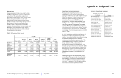 Appendix A: Background Data - Southern Alleghenies Planning and