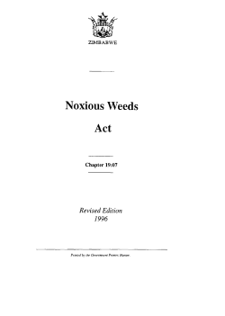 Noxious Weeds Act