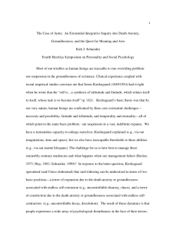 1 The Case of Anita: An Existential-Integrative Inquiry into Death