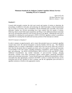 MAACS Minimum Standards - State Appellate Defender Office