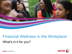 Financial Wellness in the Workplace