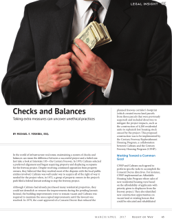 Checks and Balances