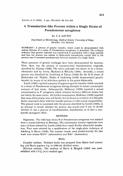 A Transduction-like Process within a Single Strain of
