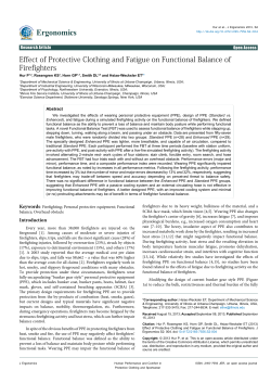Effect of Protective Clothing and Fatigue on