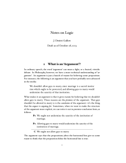 Notes on Logic