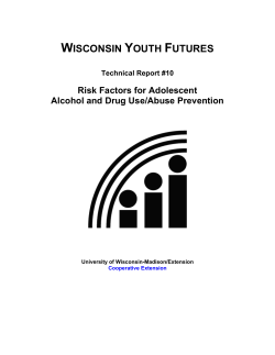 Risk Factors for Adolescent Alcohol and Other Drug Use/Abuse