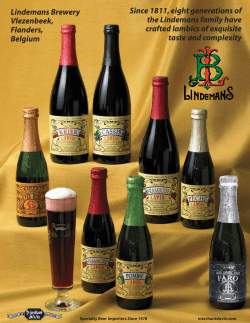 Since 1811, eight generations of the Lindemans