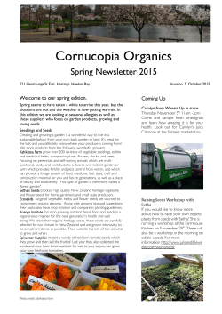 Spring - Cornucopia Organics