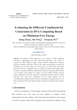 Evaluating the Different Combinatorial Constraints in DNA