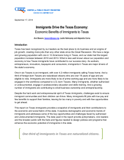 Immigrants Drive the Texas Economy