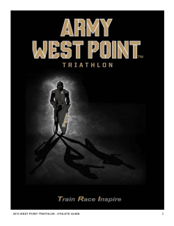 2015 West Point Triathlon Athlete Guide