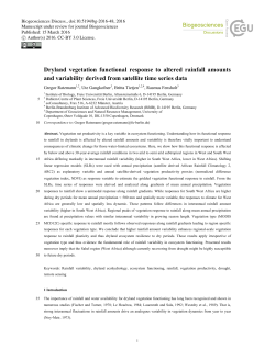 Dryland vegetation functional response to altered rainfall amounts