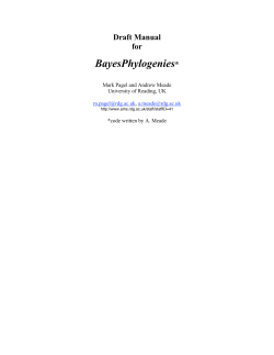 BayesPhylogenies - Mark Pagel