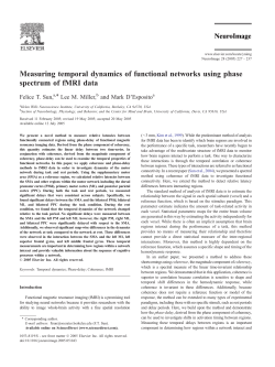 Measuring temporal dynamics of functional networks using phase