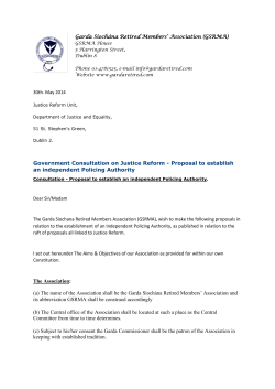 Government Consultation on Justice Reform