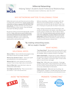 Millennials Networking - Minnesota Career Development Association